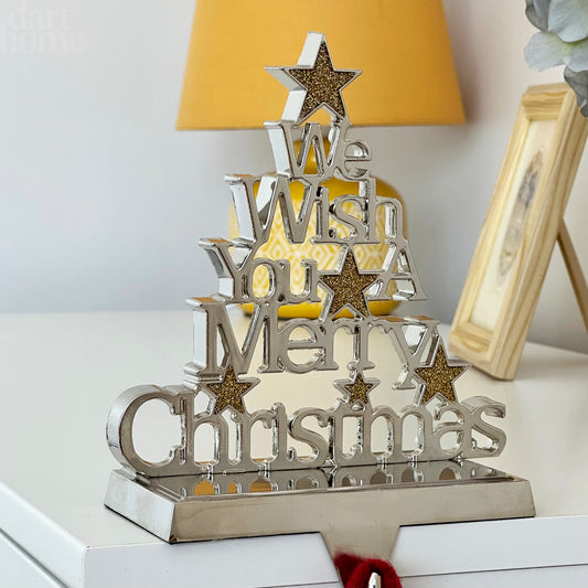 We Wish You A Merry Christmas Stocking Hanger