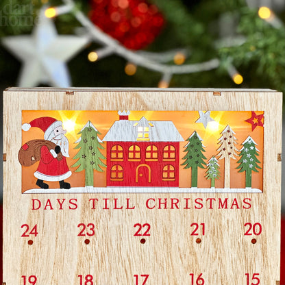 24 Days Till Christmas Countdown Light Box