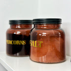 Amber Salt And Peppercorn Jars