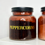 Amber Salt And Peppercorn Jars