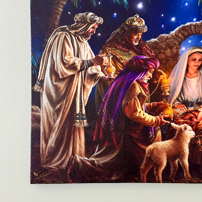 Nativity Scene LED Canvas Art