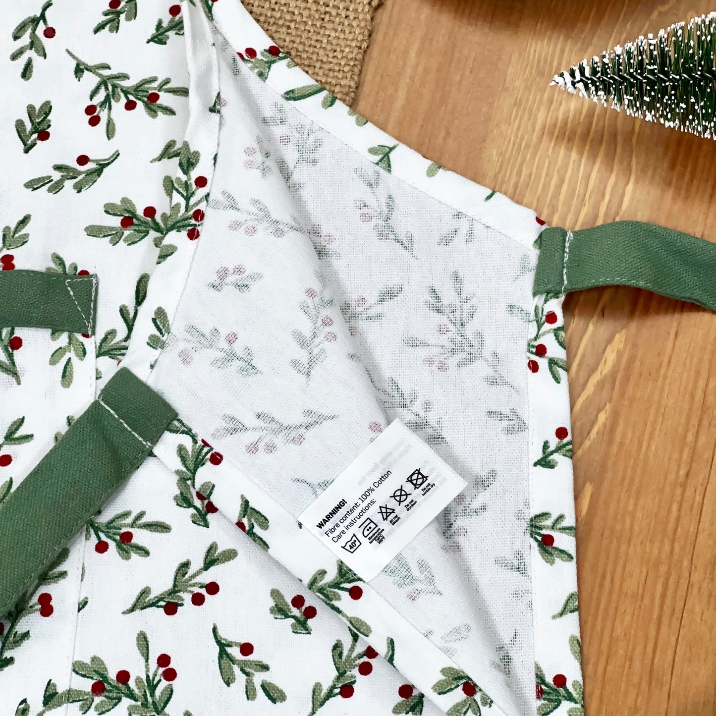 Christmas Holly Berry Apron