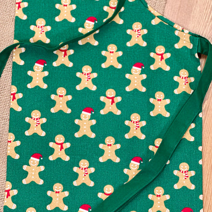 Gingerbread Man Christmas Apron