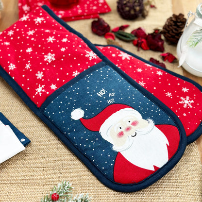 Ho Ho Ho Santa Double Oven Glove