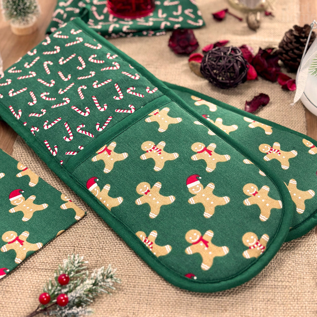 Gingerbread Man Double Oven Glove