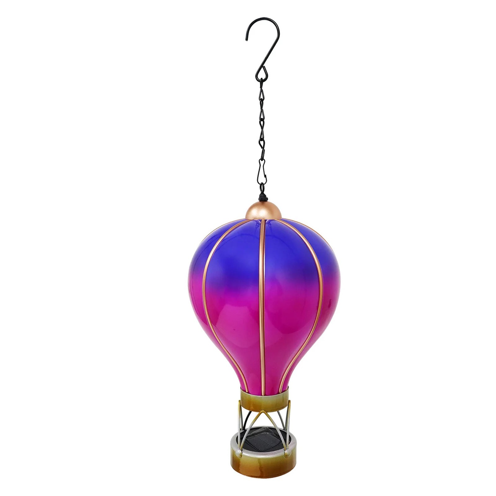 Darthome Voilet Solar Hot Air Balloon Light 14x28x12cm