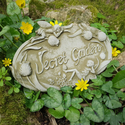 Stone Secret Garden Wall Plaque