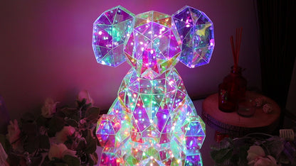 Holographic Interactive USB LED Elephant