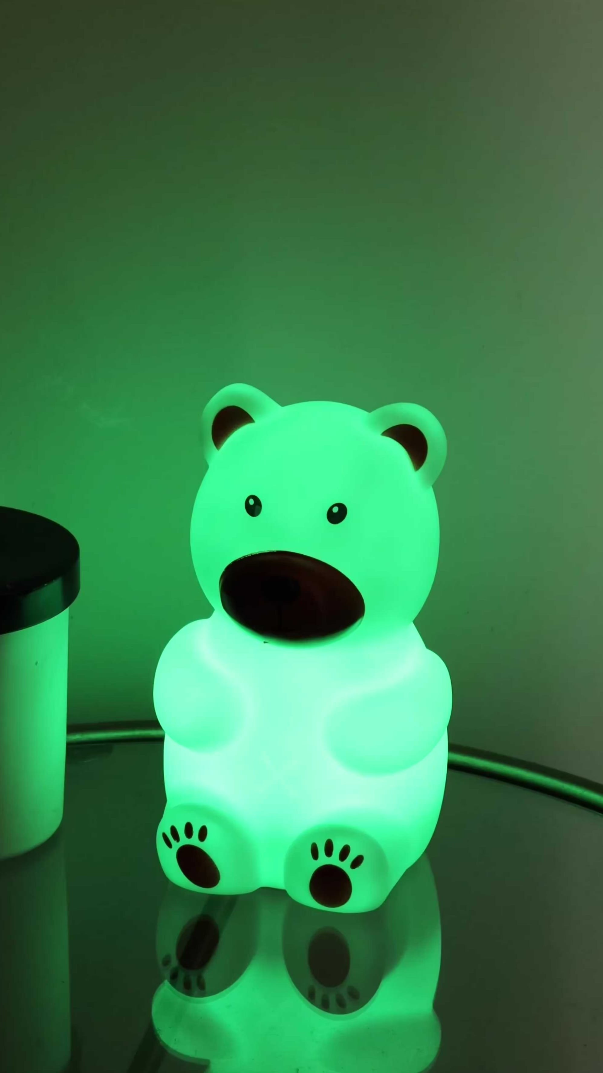 Squishy Bear Colour Changing Touch Night Light