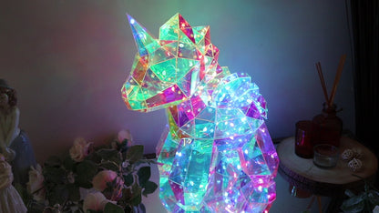 Holographic Interactive USB LED Unicorn