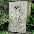 Stone Lily Lady Fairy Garden Wall Sculpture