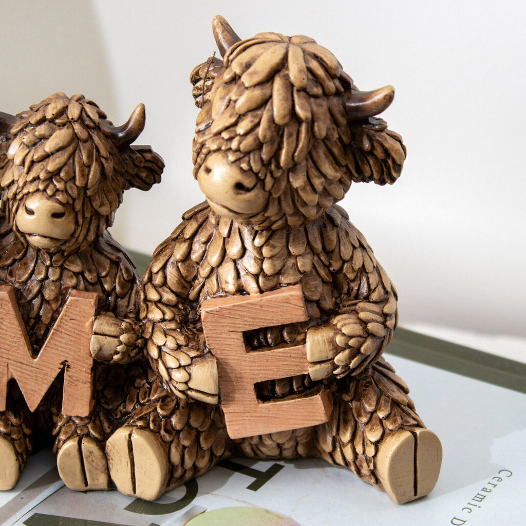 Highland Cow Family Home Ornament