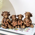 Highland Cow Family Home Ornament