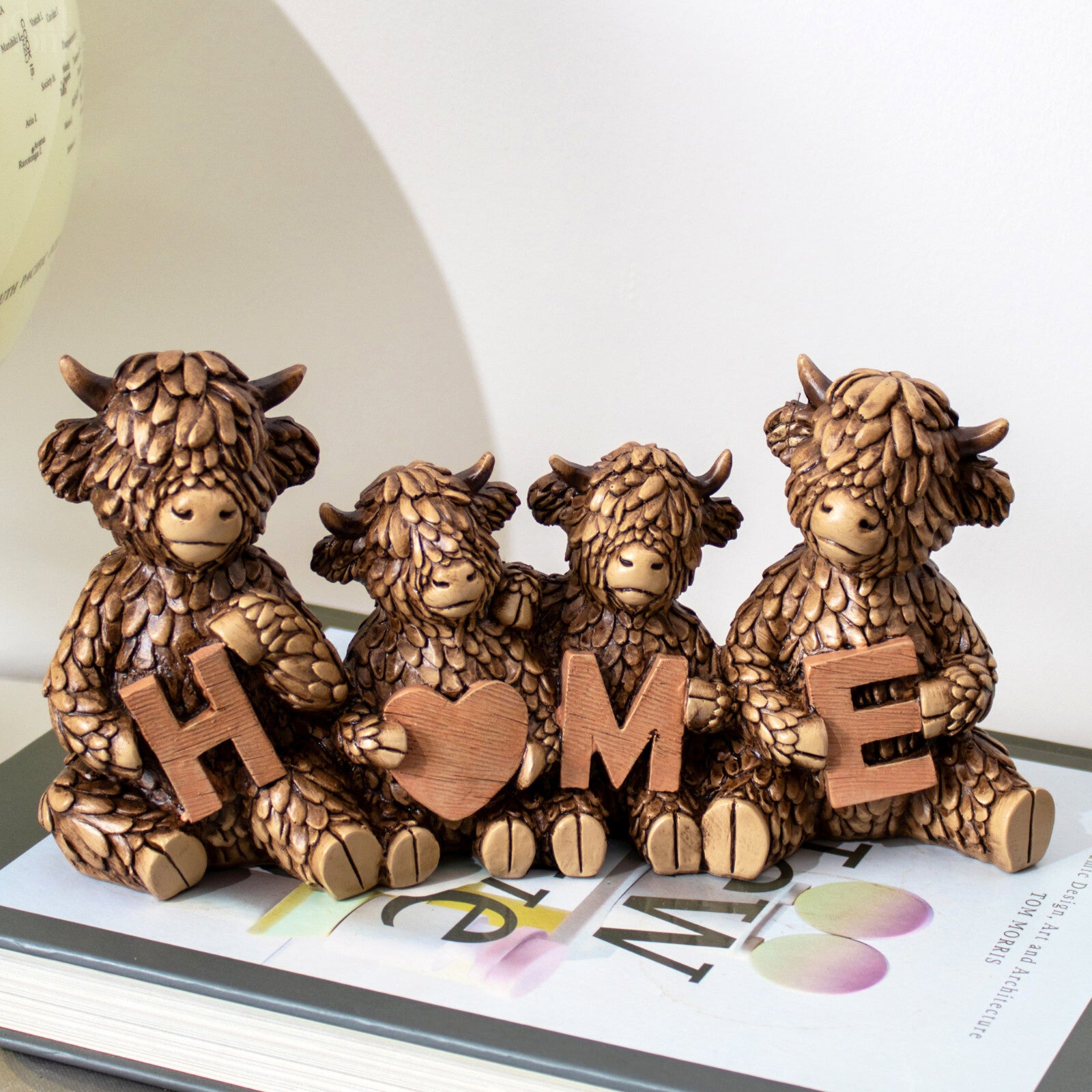 Highland Cow Family Home Ornament