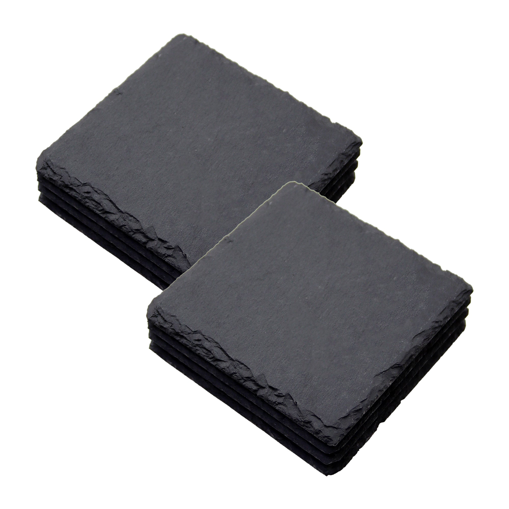 Set Of 8 Square Slate Coasters