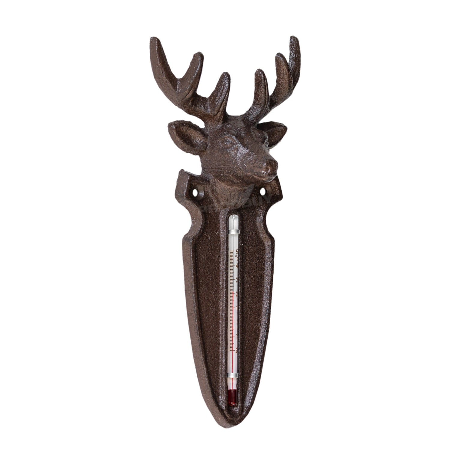 Cast Iron Stag Garden Thermometer