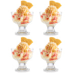 Set Of 4 Tulip Glass Sundae Dishes