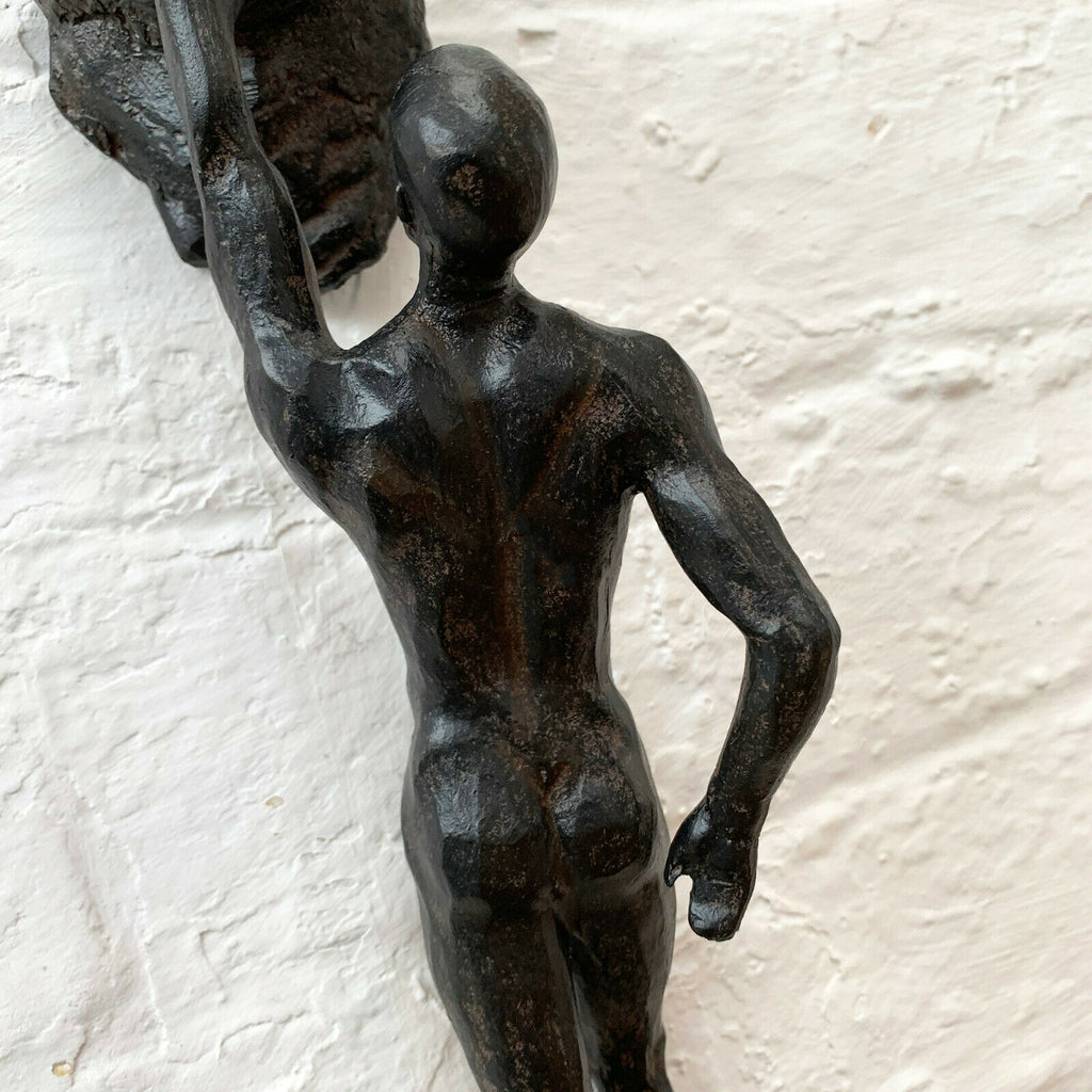 Schwarzes Klettermann-Ornament – ​​einarmig