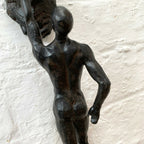 Black Rock Climbing Man Ornament - Single Arm