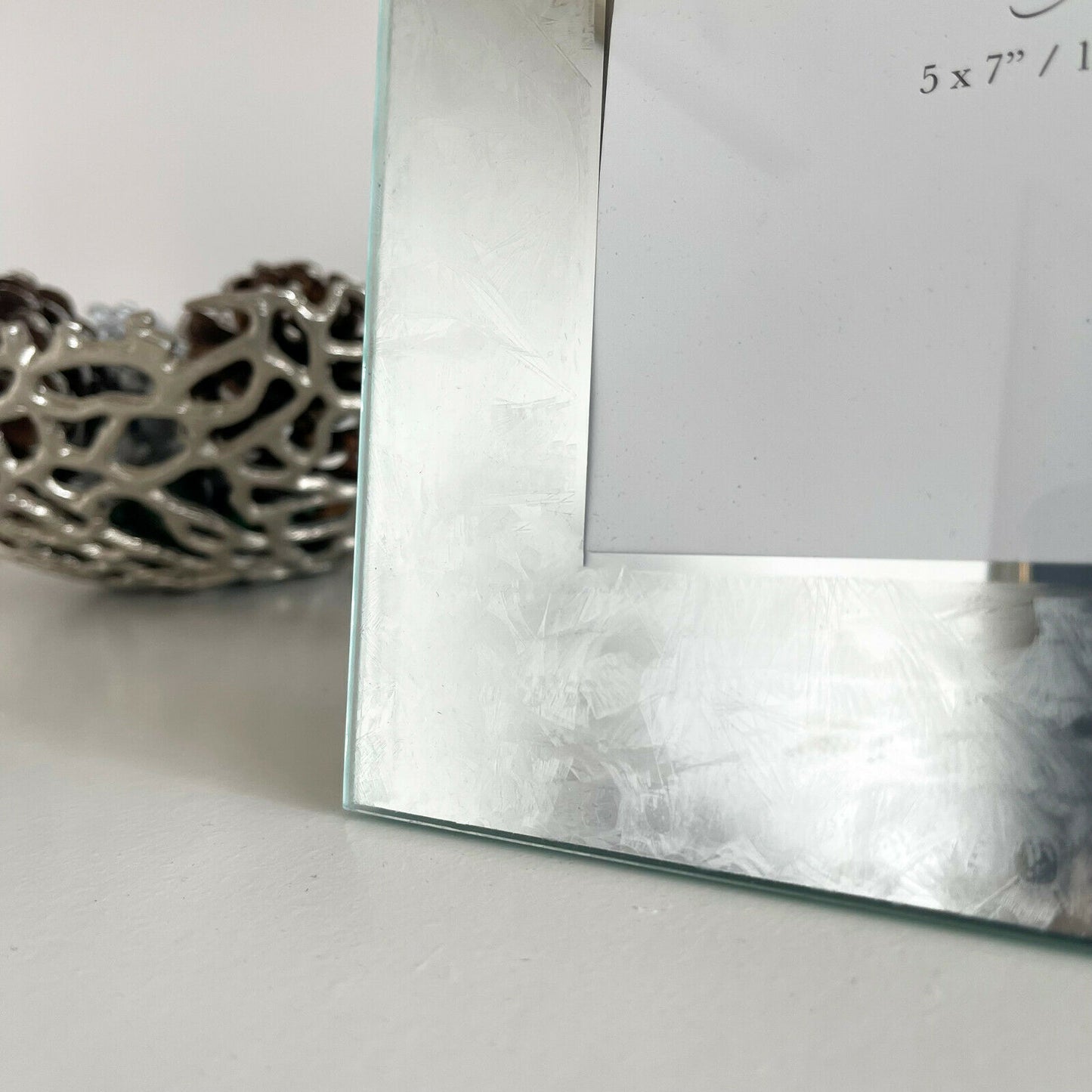 5x7" Ice Effect Glass Photo Frame