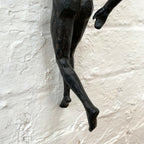 Black Rock Climbing Man Ornament - Single Arm