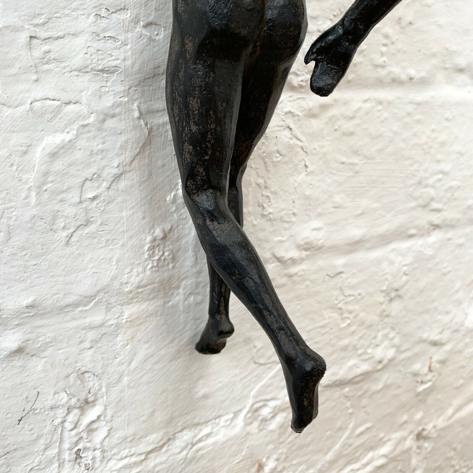 Black Rock Climbing Man Ornament - Single Arm