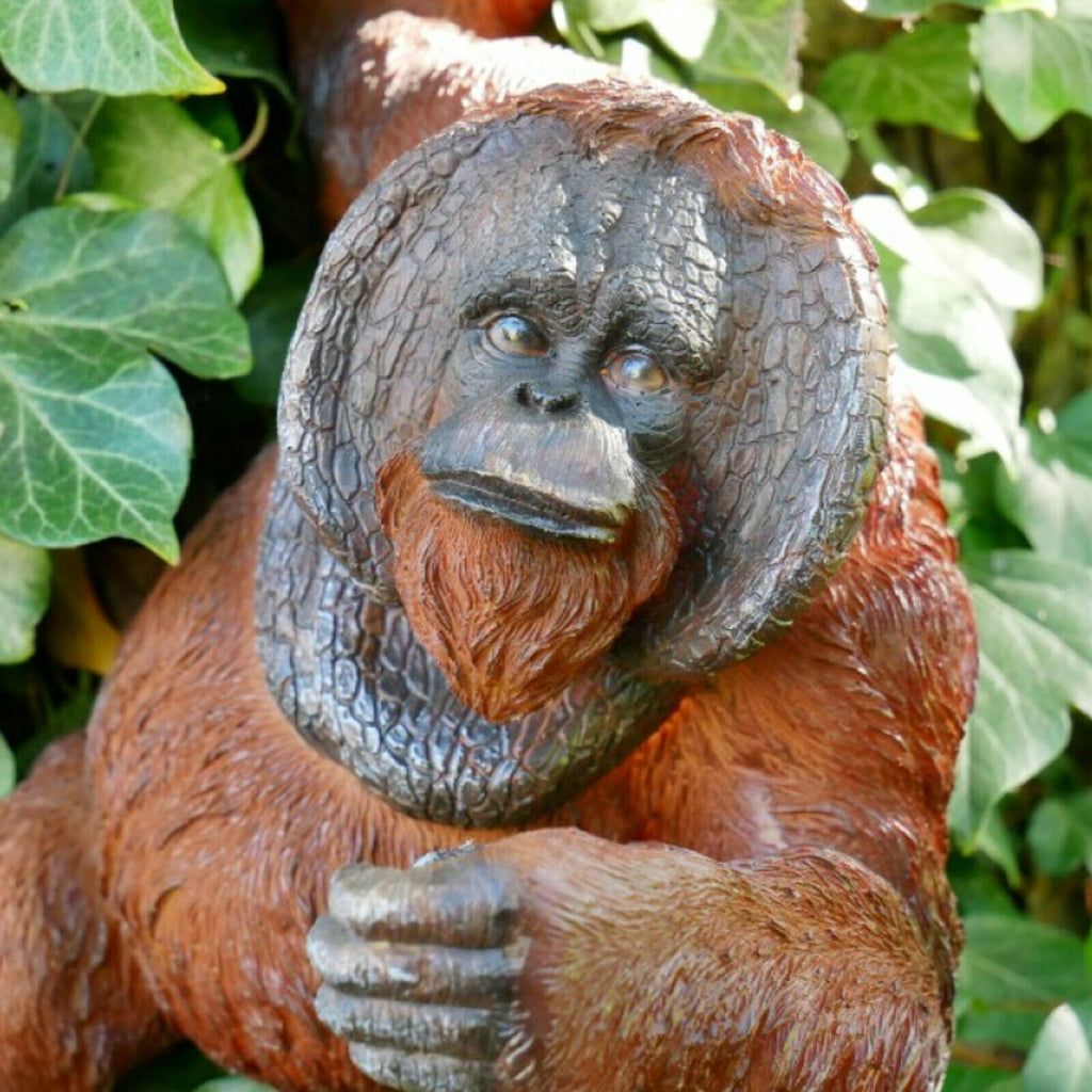 Hanging Orangutan Garden Sculpture