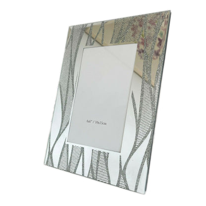 4x6" Silver Wave Photo Frame