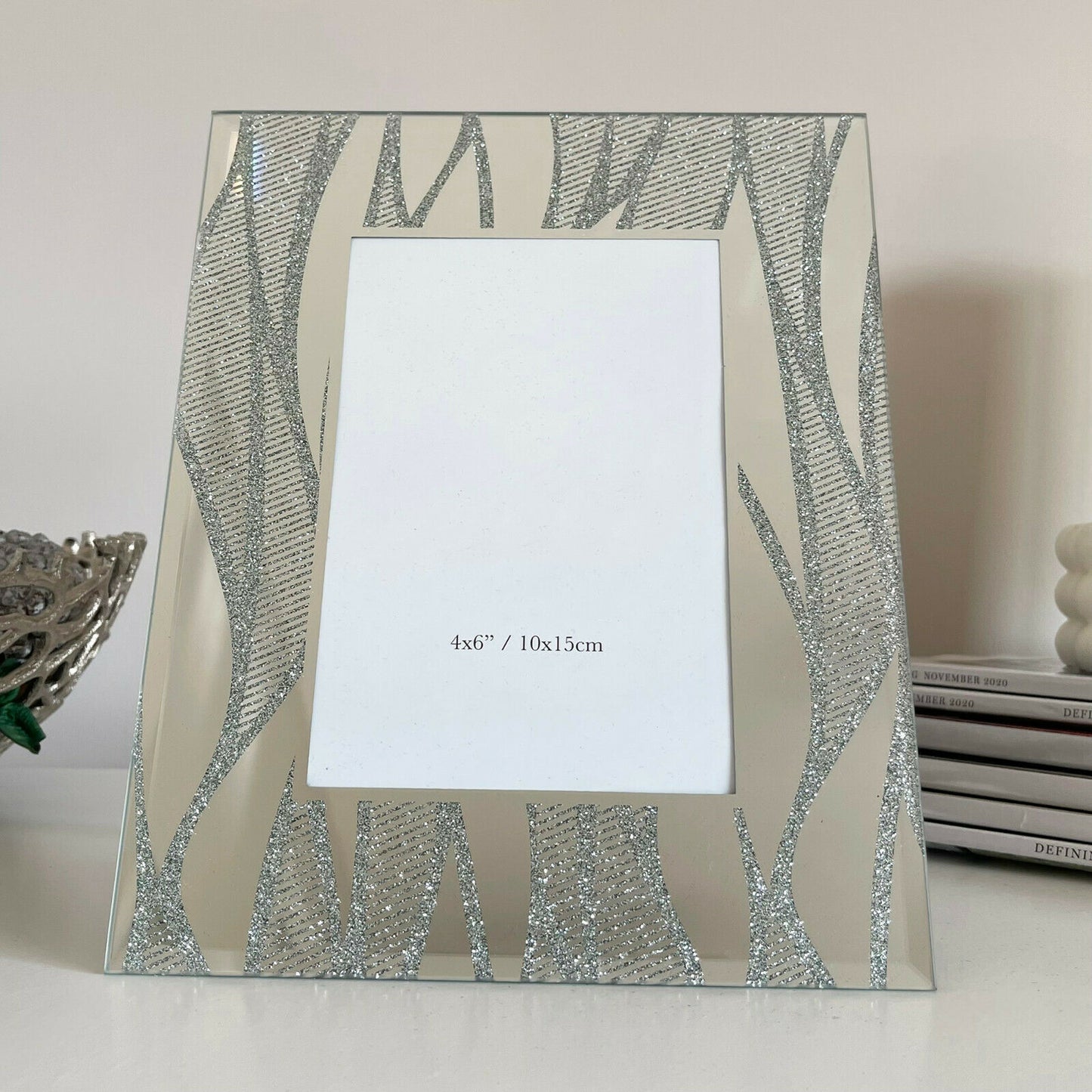 4x6" Silver Wave Photo Frame