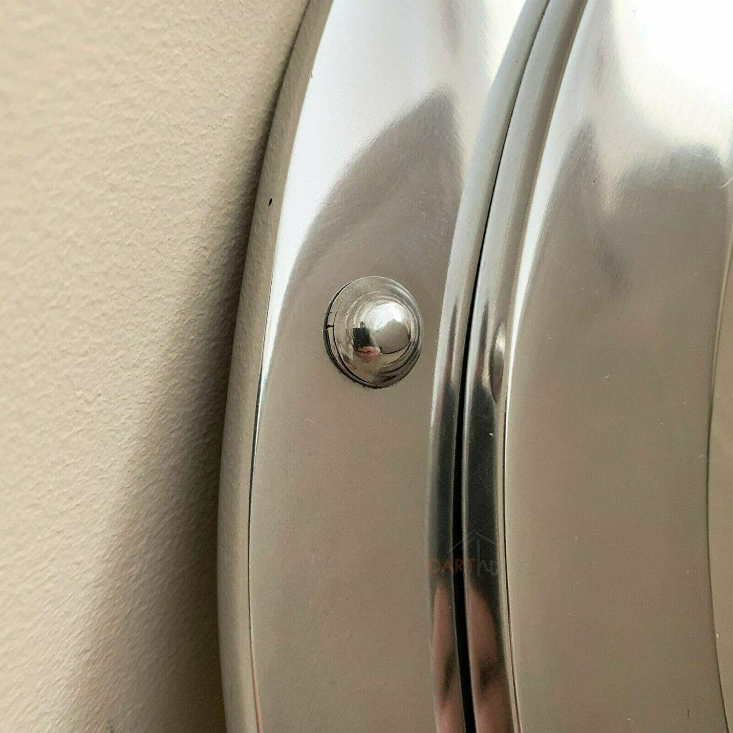 Chrome Studded Porthole Wall Mirror