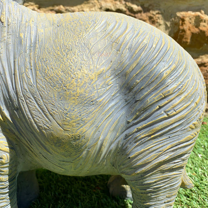 Light Grey African Elephant Garden Sculpture Large