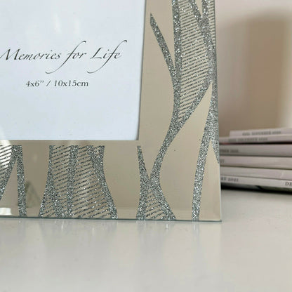 4x6" Silver Wave Photo Frame