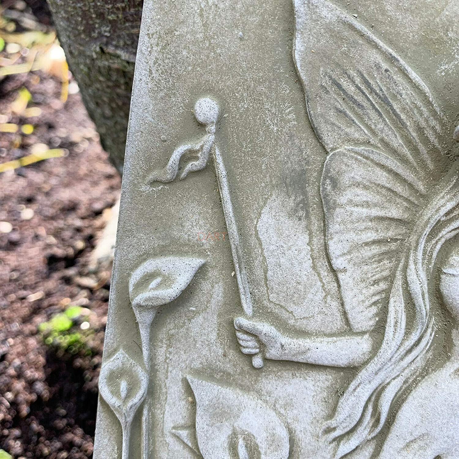 Stone Lily Lady Fairy Wall Plaque 26cm
