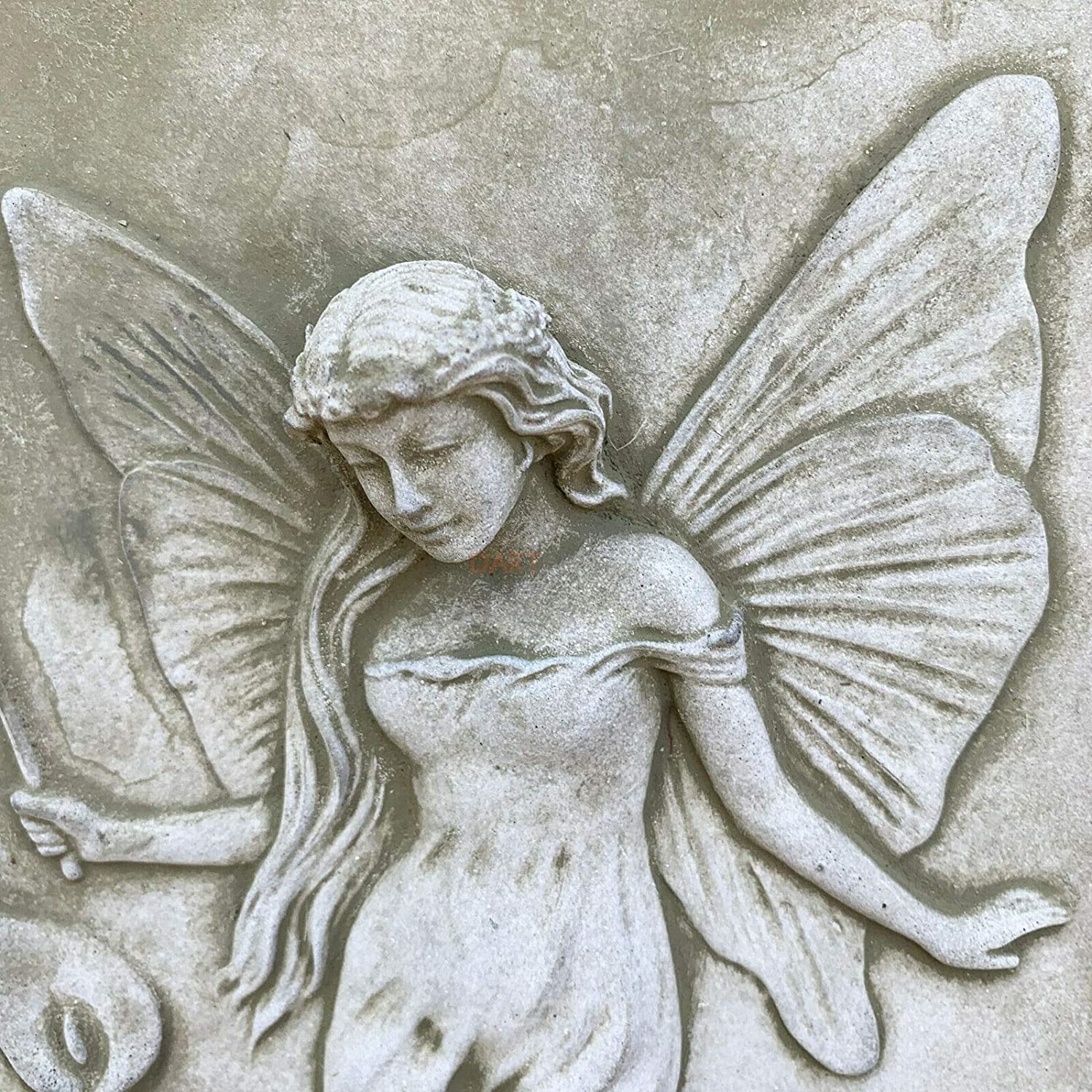Stone Lily Lady Fairy Wall Plaque 26cm