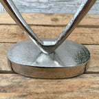Liebesherz-Ornament aus gebürstetem Silber