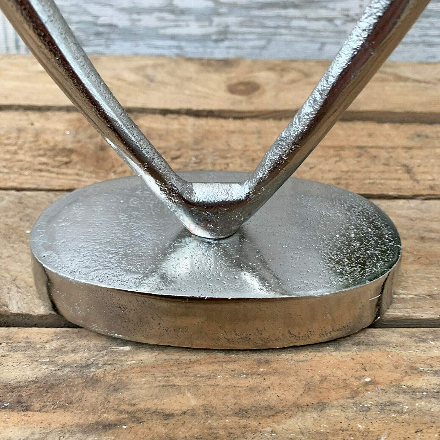 Liebesherz-Ornament aus gebürstetem Silber