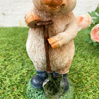 Harzschwein mit Spaten-Ornament, 21 cm