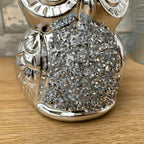 Silver Diamante Owl Figurine