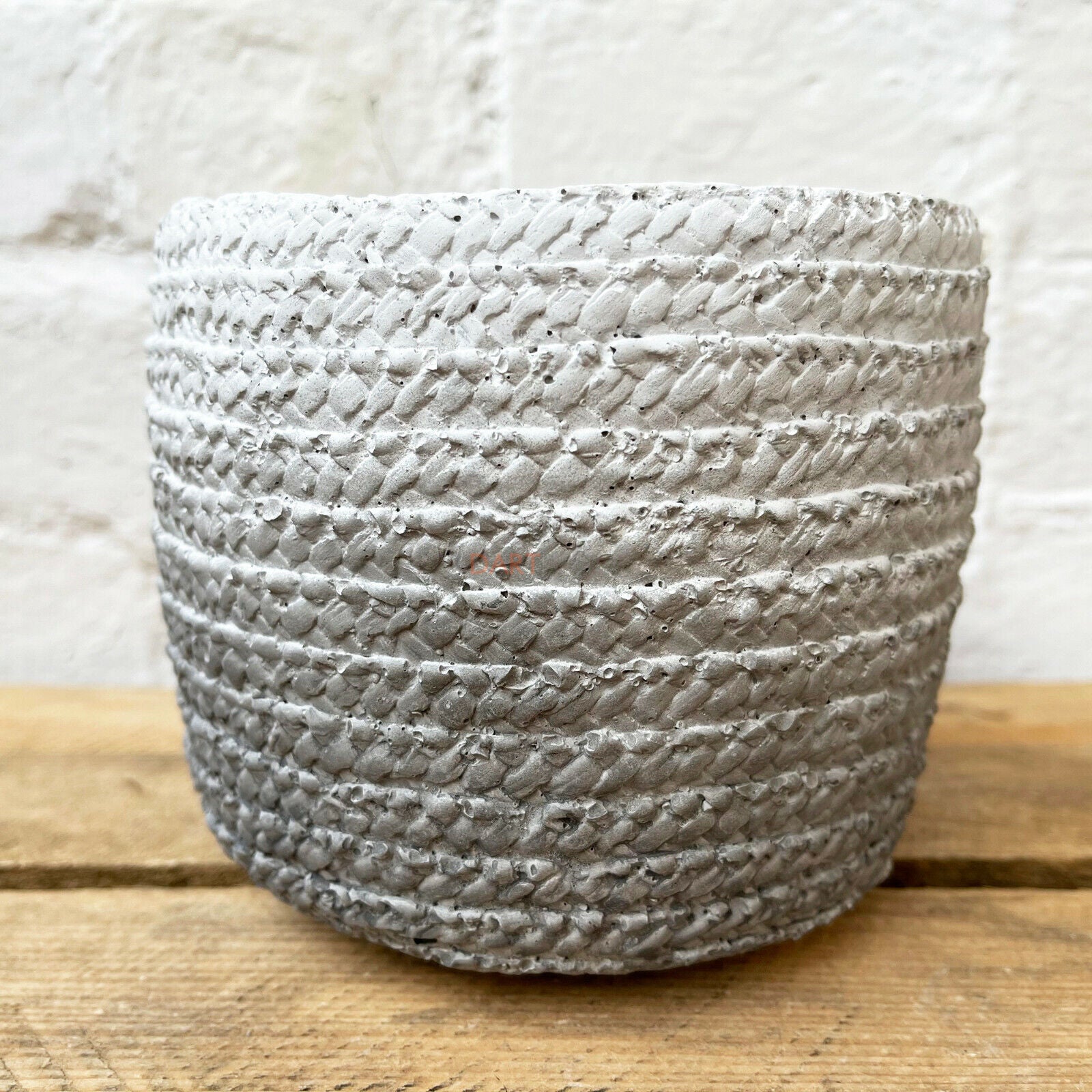 Cement Two Tone Grey Planter