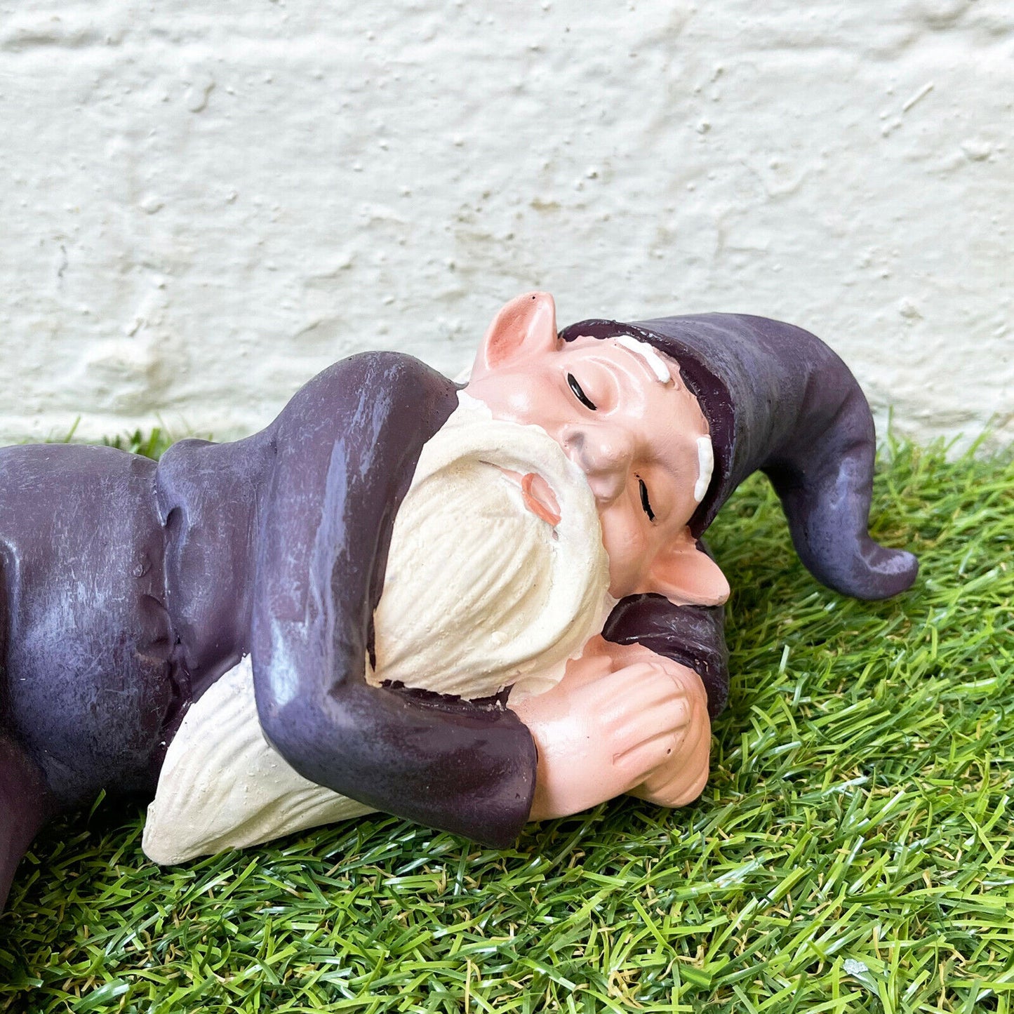 Resin Sleeping Pixie Garden Ornament