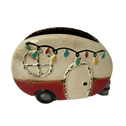 Ceramic Red Caravan Planter