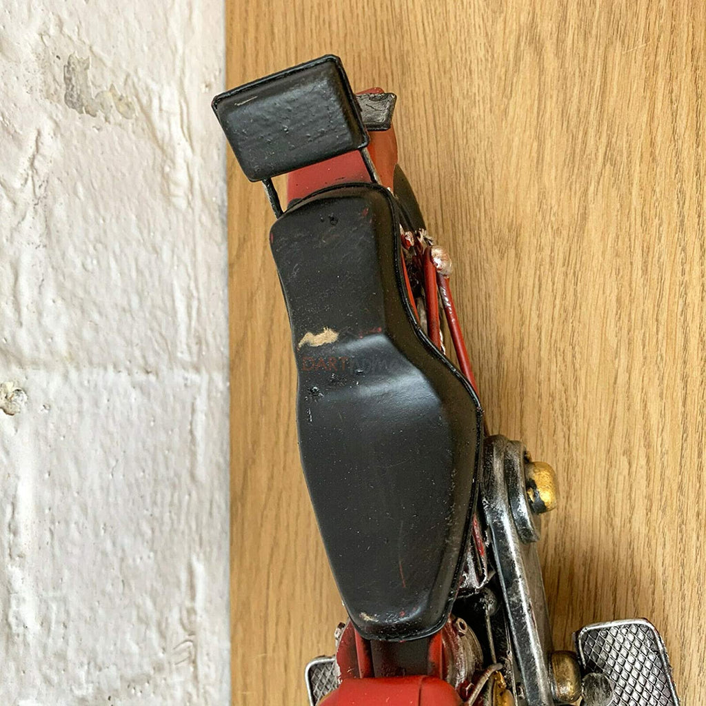 Red Chopper Motorbike Model Ornament