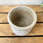 Daisies Cement Plant Pot Holder