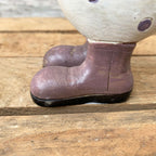 Lilac Polka Dot Duck With Umbrella