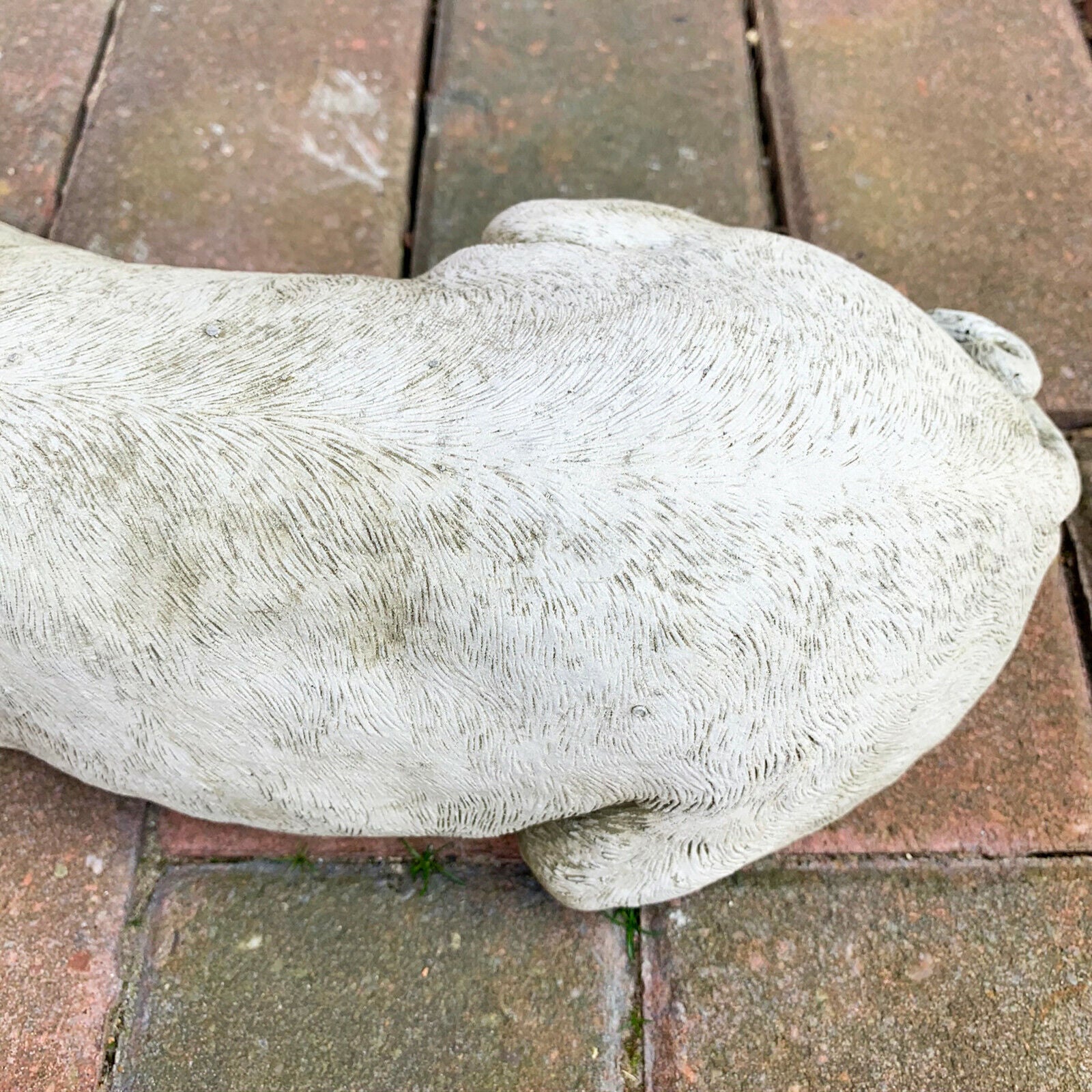Stone Sleeping Pig Garden Sculpture