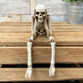 White Hear No Evil Skeleton Figurine