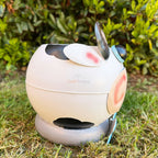 Kleiner weißer Kuh-Blumentopf