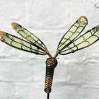 Im Dunkeln leuchtender Libellen-Gartenstecker für den Außenbereich
