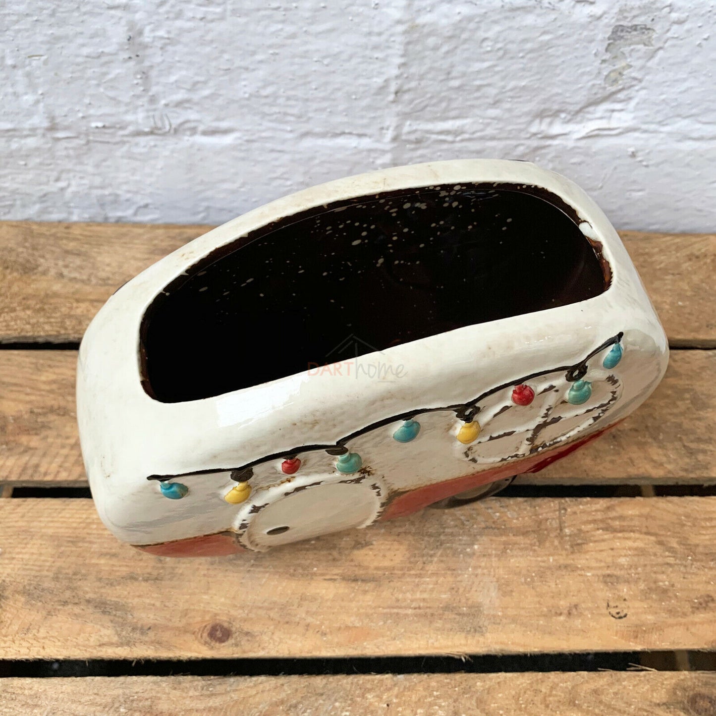 Ceramic Red Caravan Planter