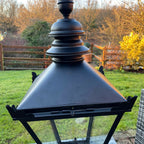 Black Victorian Style Street Post Lamp 90cm